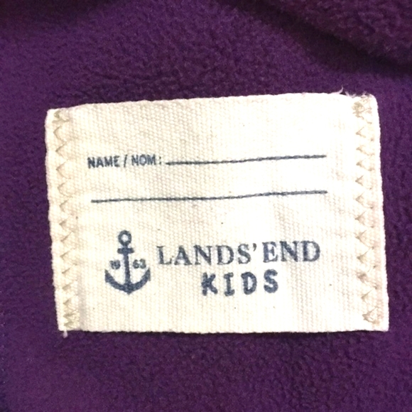 Lands’ End girls fleece peacoat Pea Coat  size 10-12 - Picture 6 of 6